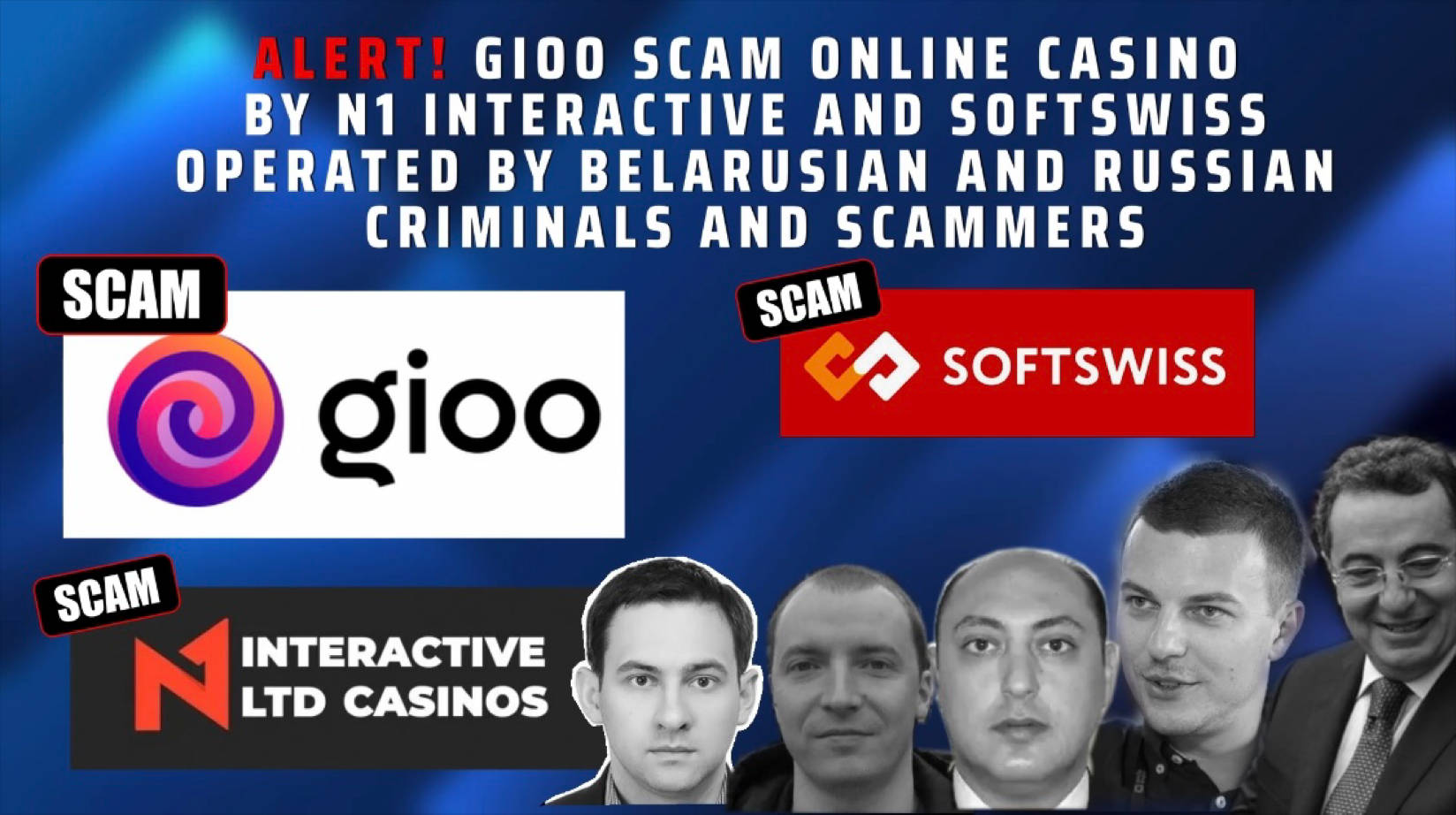 Fraud alert - Cybercrime - Gioo casino scam